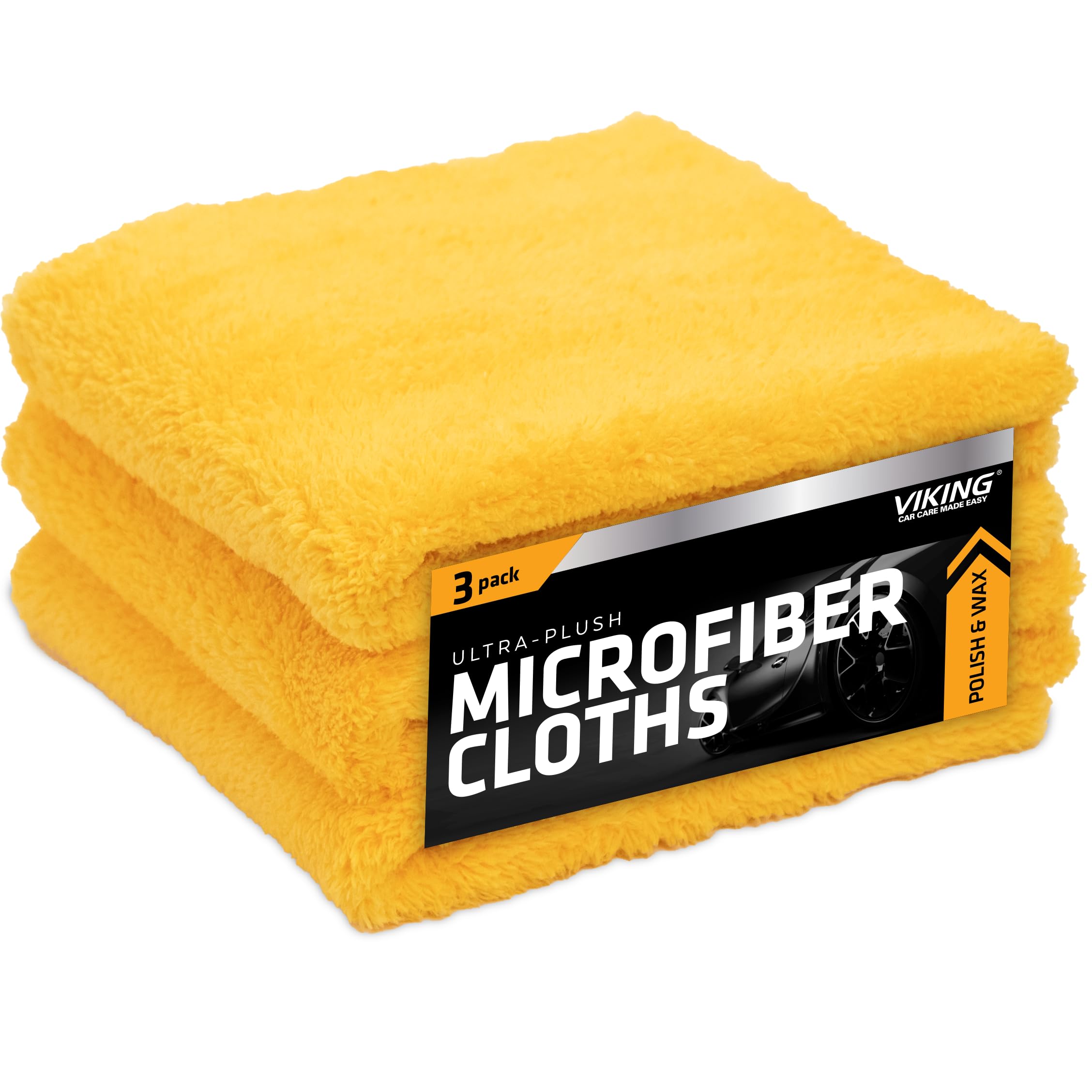 VIKING 5 Piece Car Cleaning Kit with Hose Nozzle, Microfiber Cleaning Cloth, Long Handle Car Wash Brush, Lug Nut, Interior Leather Brush - Image 3