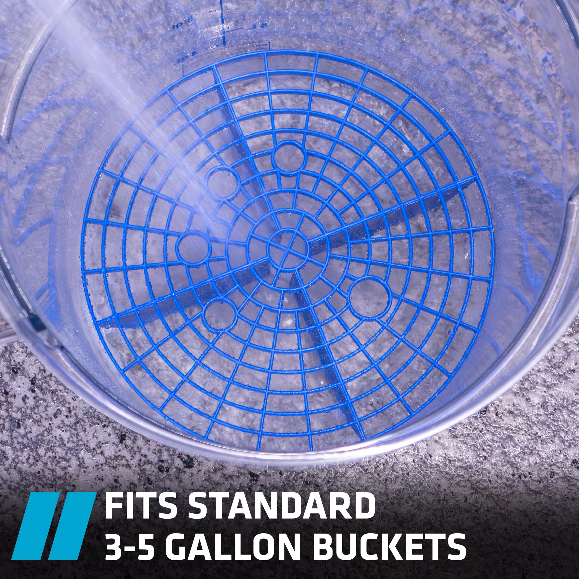 VIKING Automotive Bucket Insert Grit Trap for Car Wash and Detail Kits, Helps Remove Dirt and Debris from Microfiber, Mitts, Cloths, and Sponges, Blue - Image 5