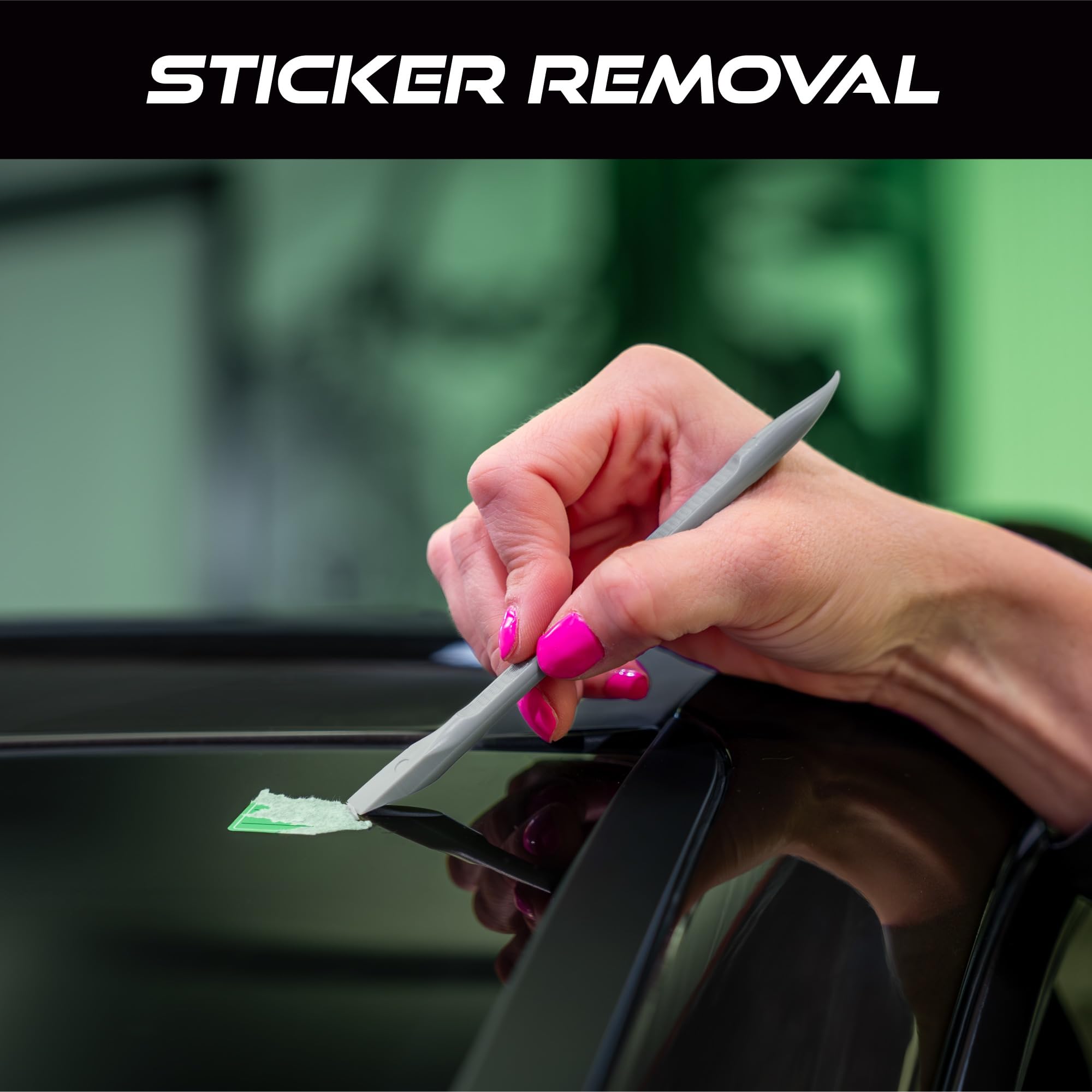 VIKING Car Detailing Pick Set for Car Detailing Kit, Safe Automotive Tool Set for Cleaning, Plastic Picks with 6 Cleaning Heads, Interior and Exterior Use, 6 Pack, Grey - Image 4