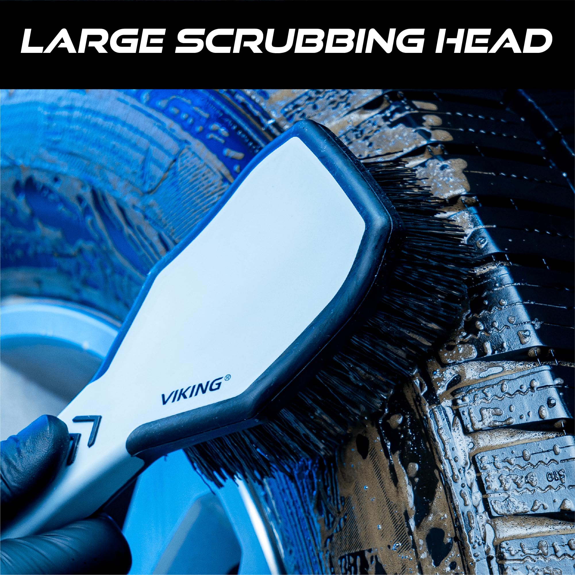 VIKING Essential Brush Bundle - Car Wash Cleaning Brushes for Wheels, Tires, Fender, Lug Nuts and Car Detailing - Image 7
