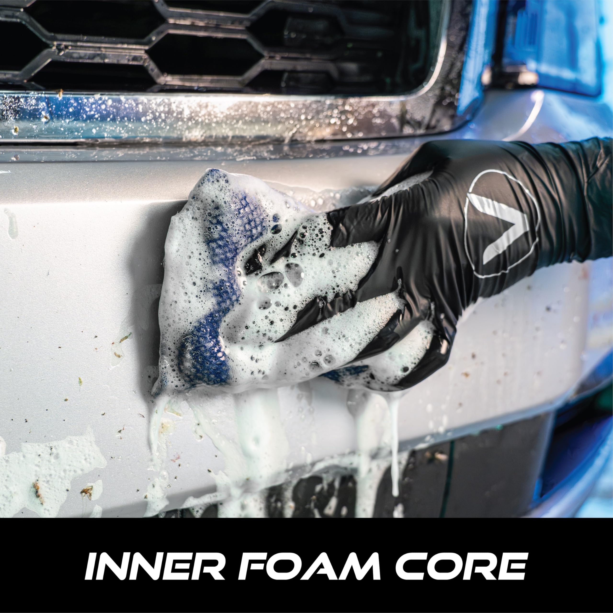 VIKING Mesh Bug Sponge, Car Wash Sponge for Cleaning Bugs and Tar, Colors Vary, 4 inch by 6 inch, 1 Pack - Image 4