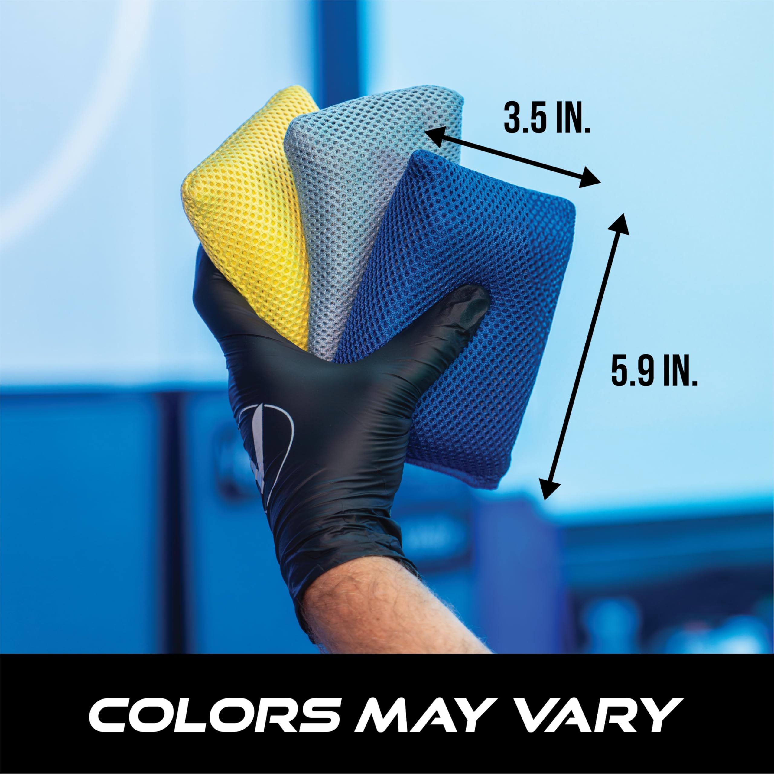 VIKING Mesh Bug Sponge, Car Wash Sponge for Cleaning Bugs and Tar, Colors Vary, 4 inch by 6 inch, 1 Pack - Image 6