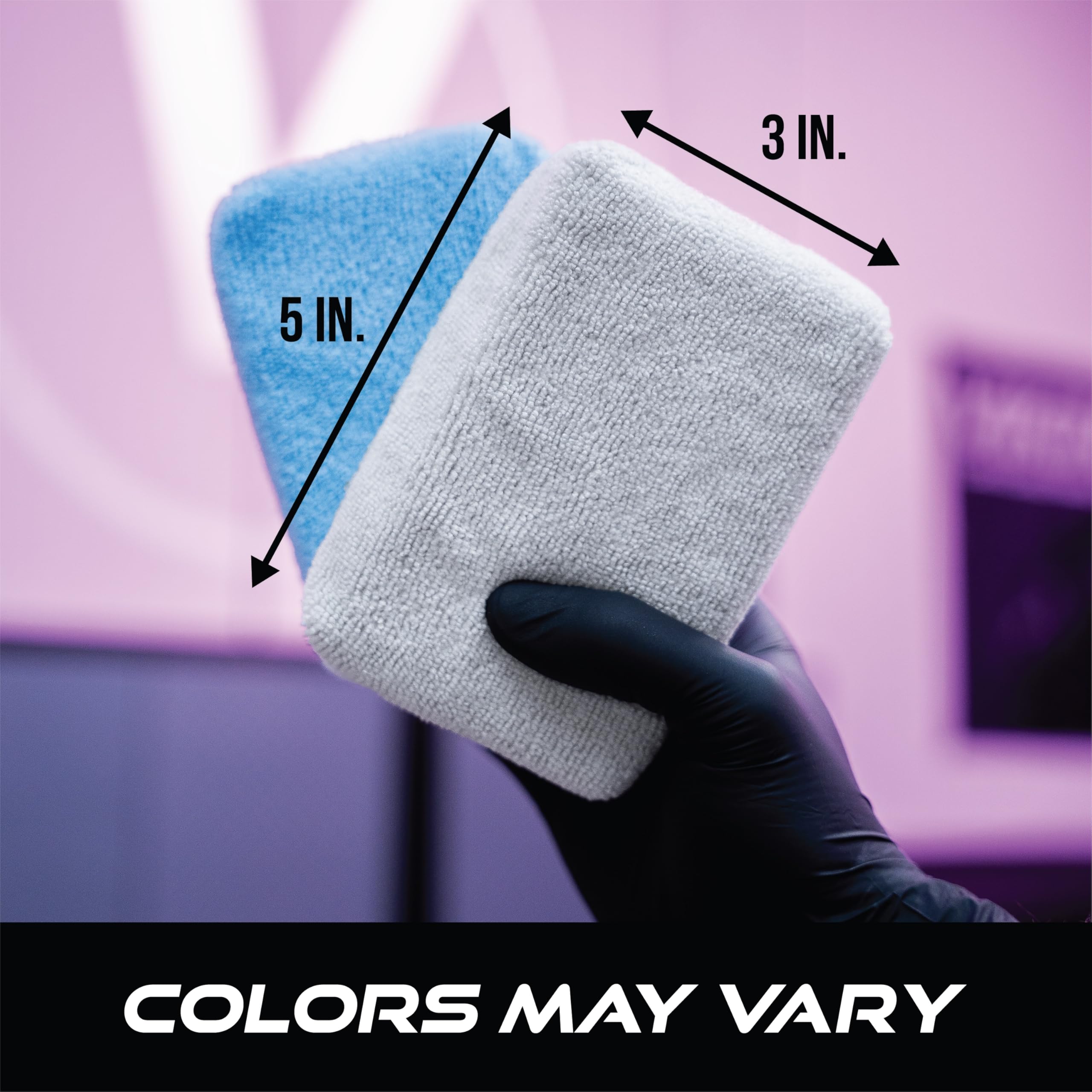 VIKING Microfiber Applicator Pads, Rectangular Polishing Pad, Cleaning Pads for Car Detailing, 3 Inch x 5 Inch, Grey, 6 Pack - Image 6