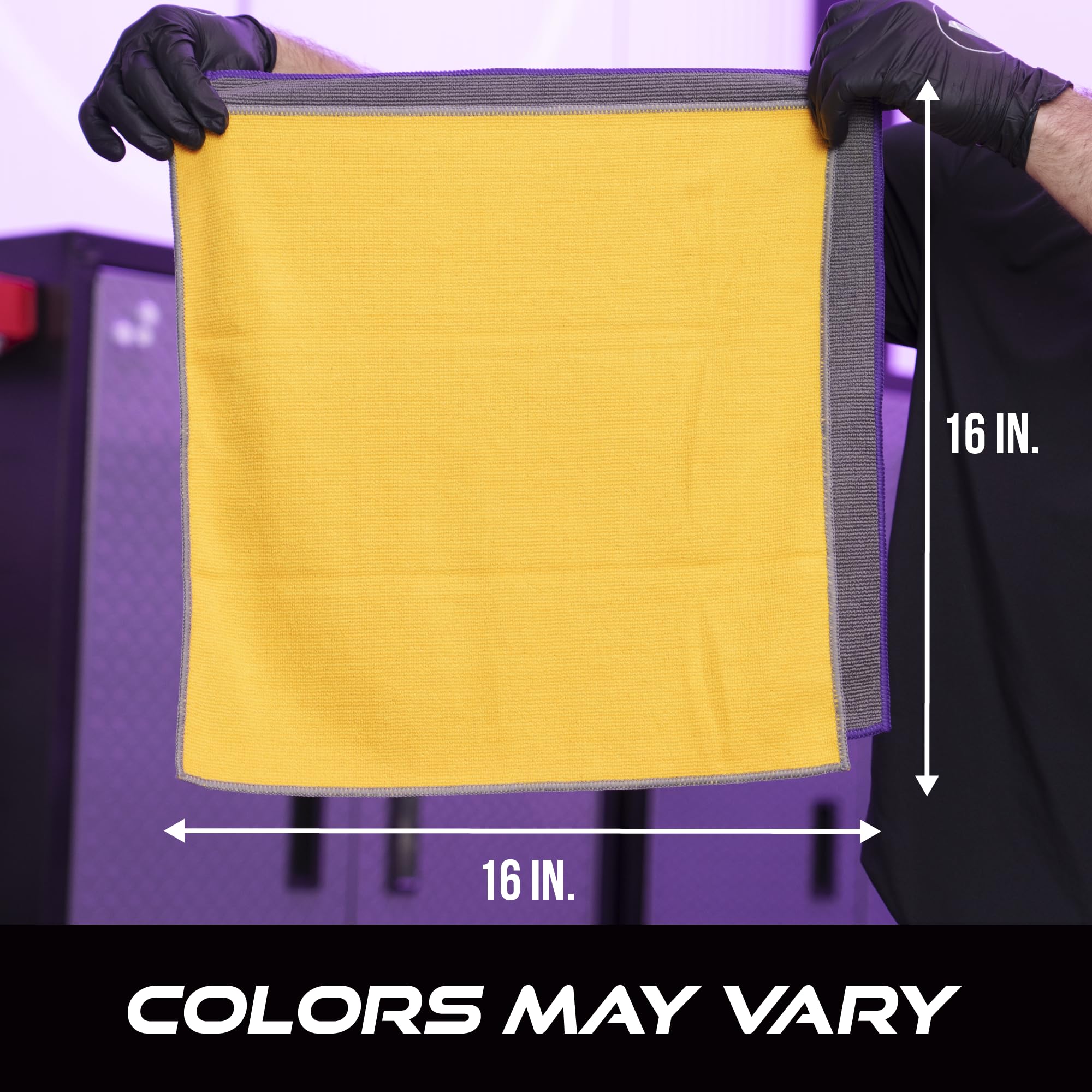 VIKING Microfiber Cleaning Cloth for Car Detailing Kit, Polishing Towels, Car Wax Removal Cloths, Grey, 16 inch x 16 inch, 3 Pack - Image 6