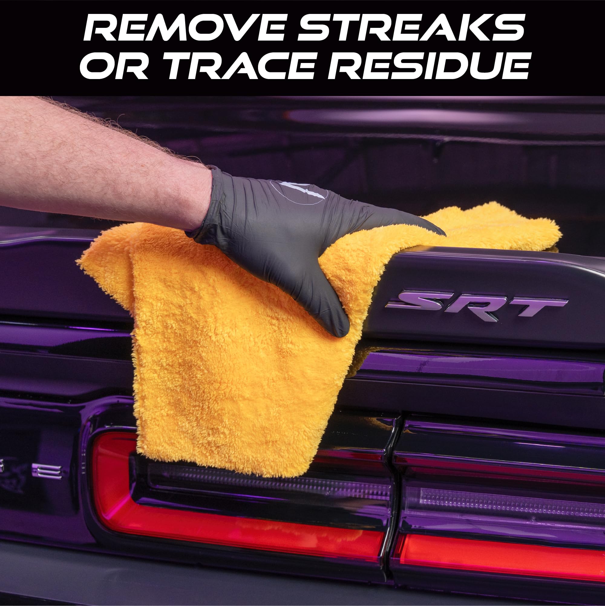 VIKING Microfiber Cleaning Cloth for Car Detailing, Ultra Plush Finishing Microfiber Towels for Car Cleaning Supplies, Yellow, 16 inch x 16 inch, 3 Pack - Image 3