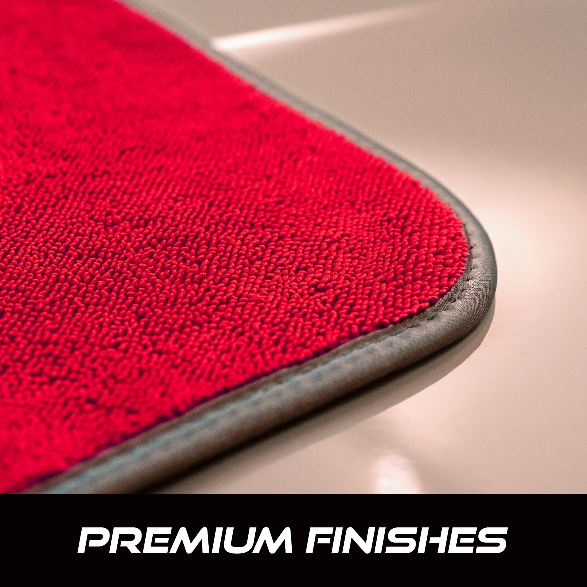VIKING Microfiber Towel, Premium Car Drying Towel, Twisted Loop, Soft and Super Absorbent, Thick 1000gsm for Car Detailing Kit, Red, 24 Inch x 24 Inch, 1 Pack - Image 4