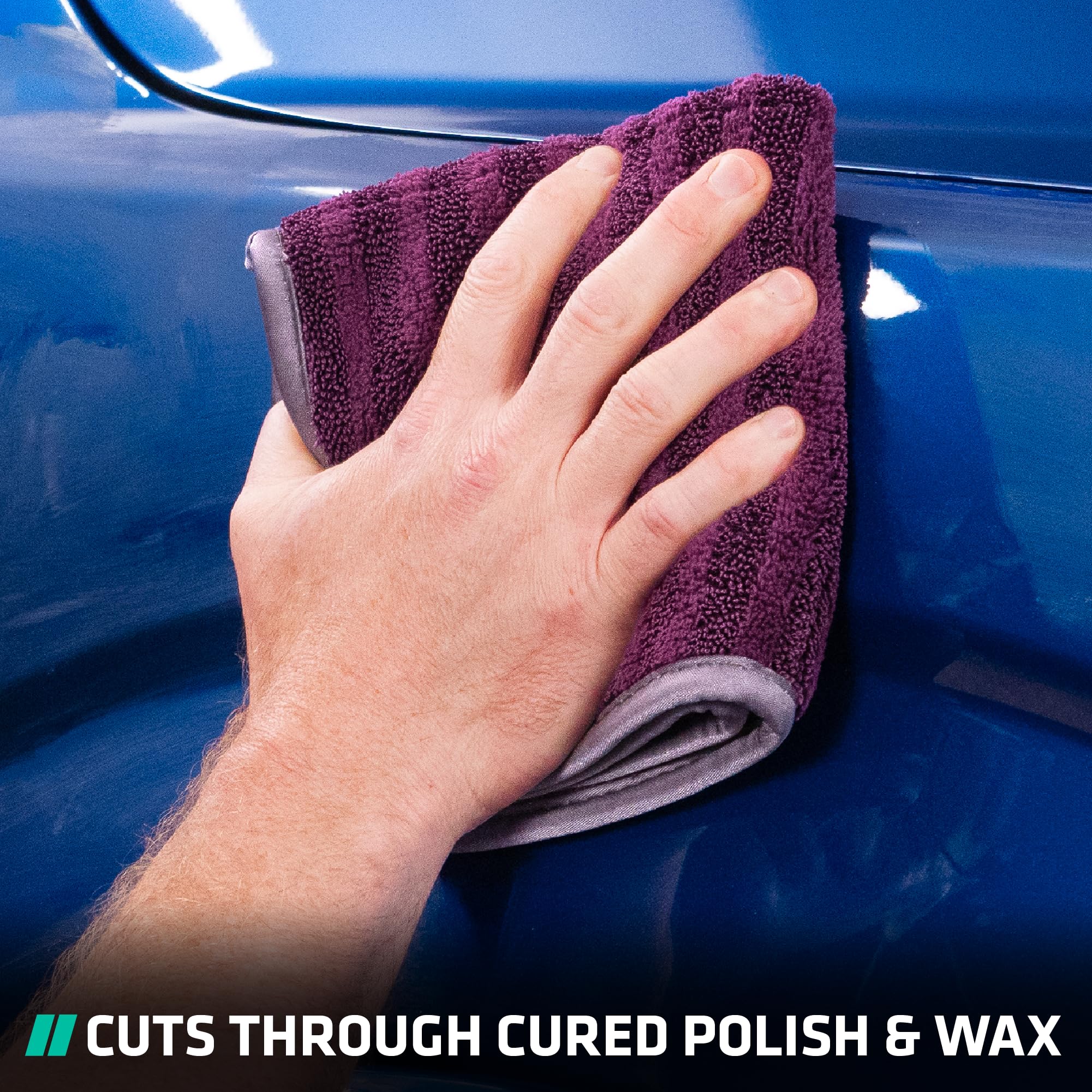 VIKING Microfiber Towels for Cars, Dual-Weave Professional Detailing Towel for Car Cleaning Kit, 14 Inch x 14 Inch, 5 Pack - Image 5