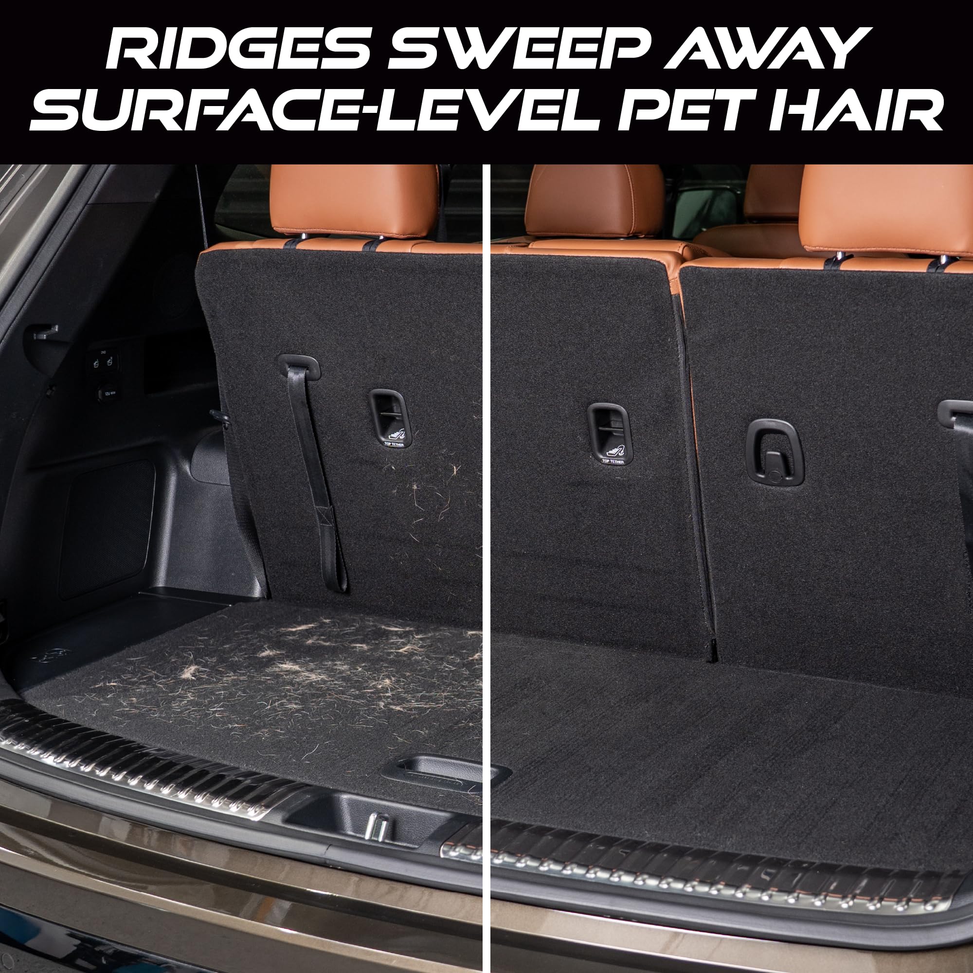 VIKING Pet Hair Remover for Car Detailing Kit, Reusable Dog and Cat Hair Remover, Silicone Brush for Carpet, Home, and Automotive Use, Grey, 4.8 x 2.5 x 3 Inch - Image 4