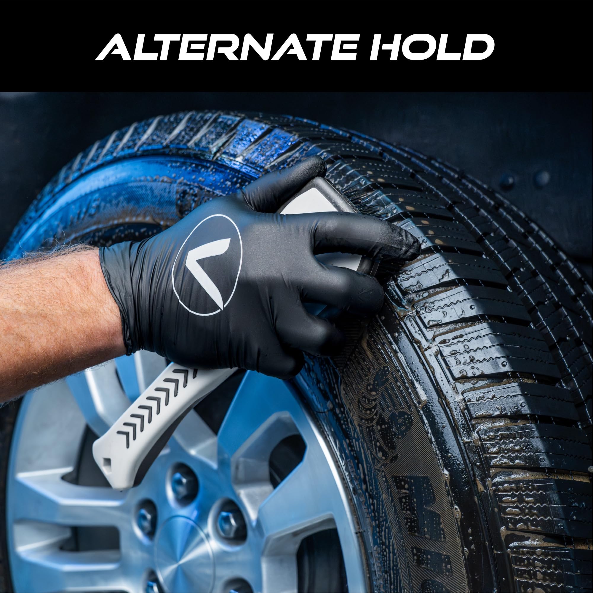 VIKING Tire Brush and Wheel Brush for Cleaning Car, Tires, Car Wash, Grey, 10.3 x 3.3 x 2.3 inch - Image 4