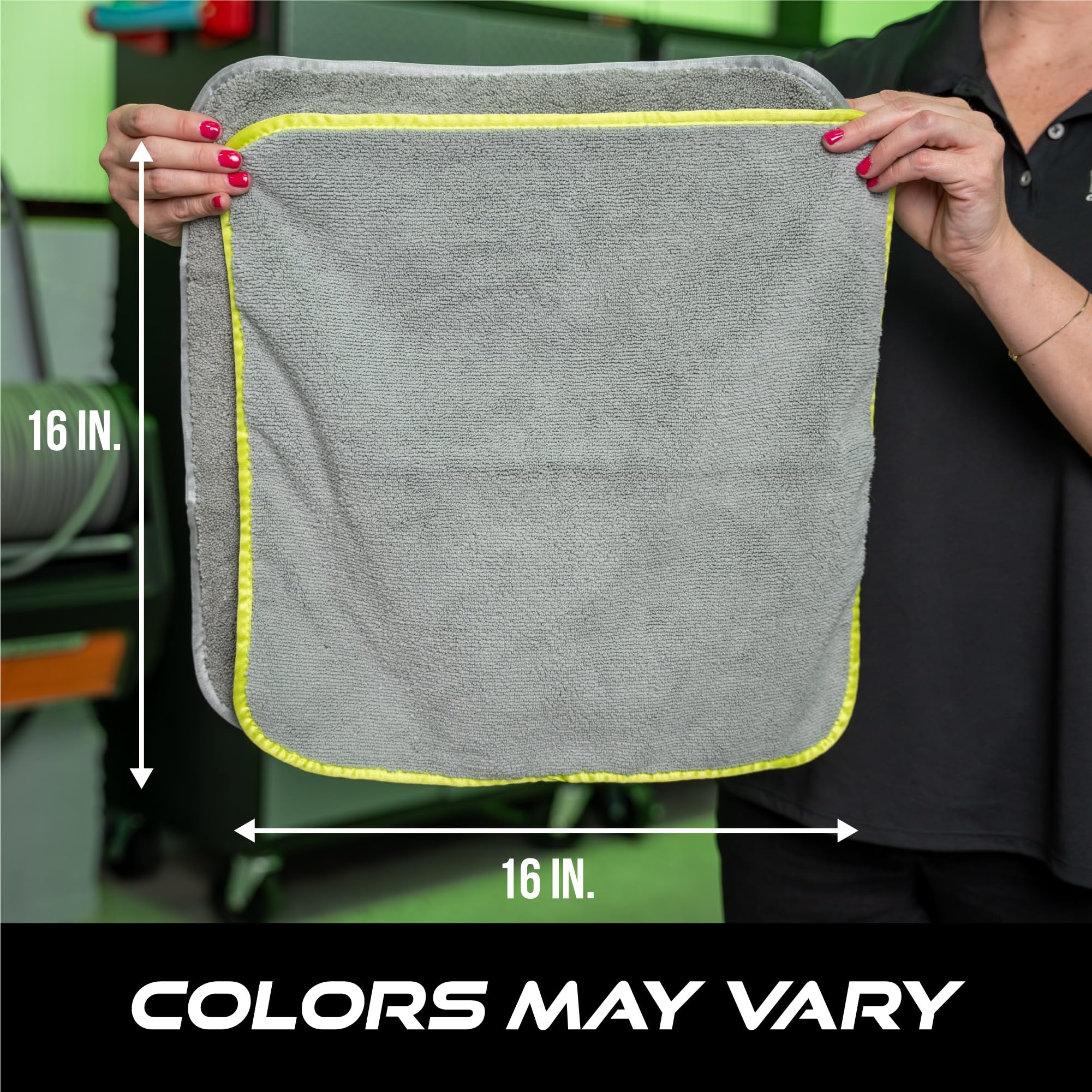 VIKING Utility Microfiber Towel for Car Interior and Exterior Use, Professional Towels for Detailing and Car Wash Kit, 350gsm, Grey, 16 Inch x 16 Inch, 8 Pack - Image 6
