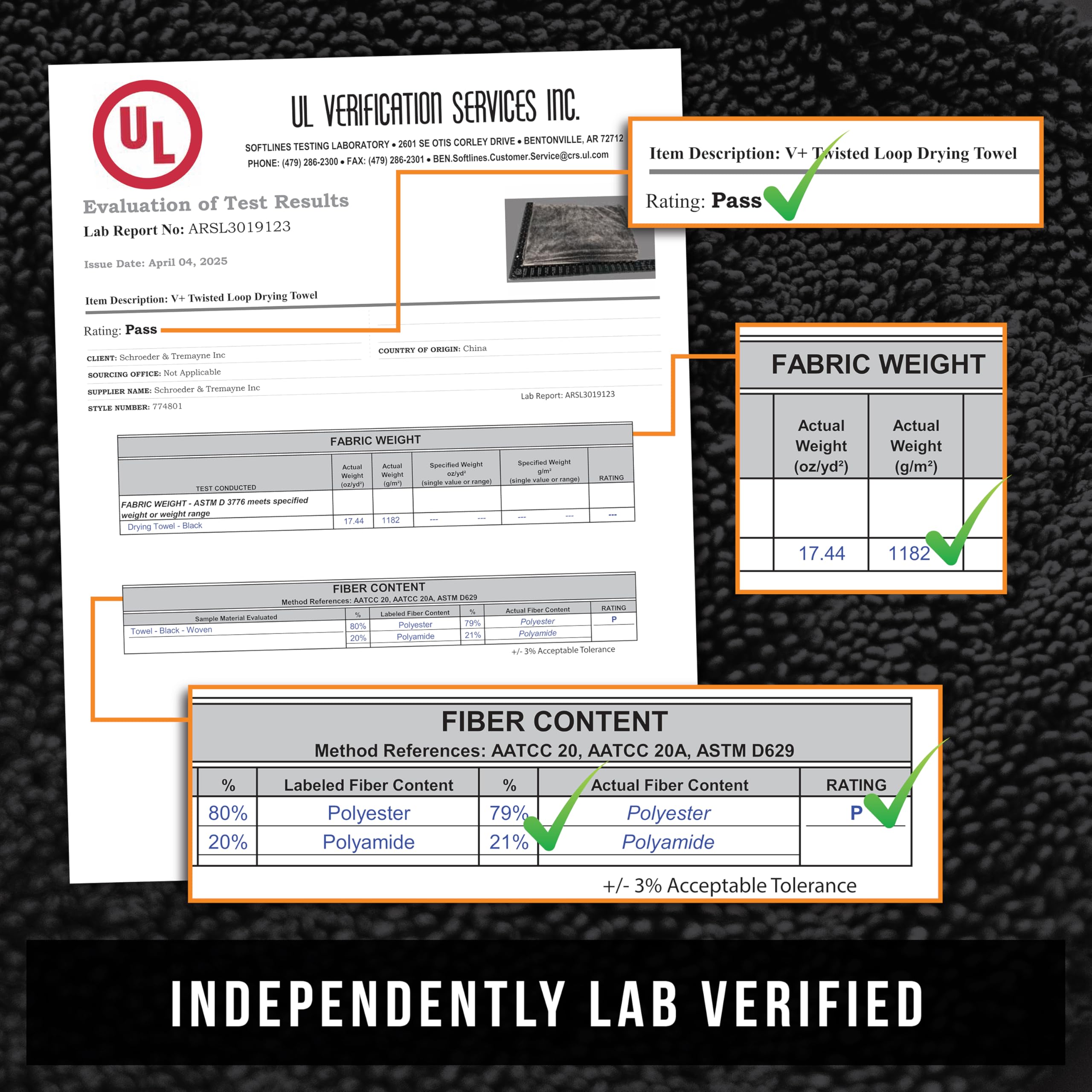 VIKING V+ Premium Microfiber Towel for Car Drying, Twisted Loop, Soft and Super Absorbent, Thick 1200gsm Towel for Car Detailing Kit, Grey, 24 Inch x 36 Inch, 1 Pack - Image 6