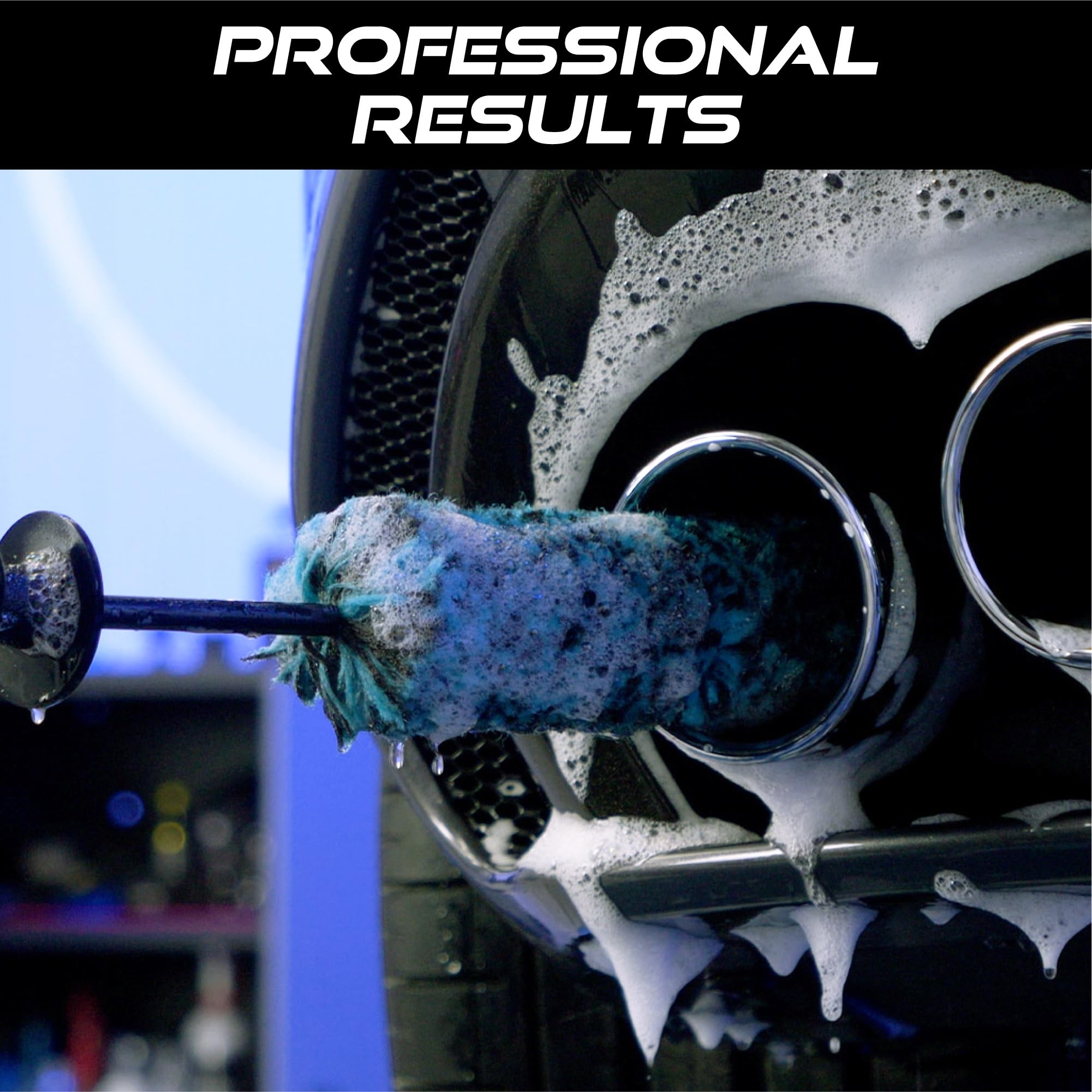 VIKING Wheel Barrel Brush, Cleaning Brush for Wheels and Car Detailing Kit, Regular Diameter, 16 Inch Length, Teal, 1 Pack - Image 5